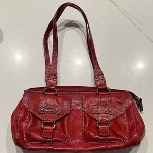 Elegant Fossil Leather Handbag